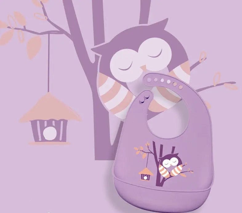 Bavoir en silicone animaux