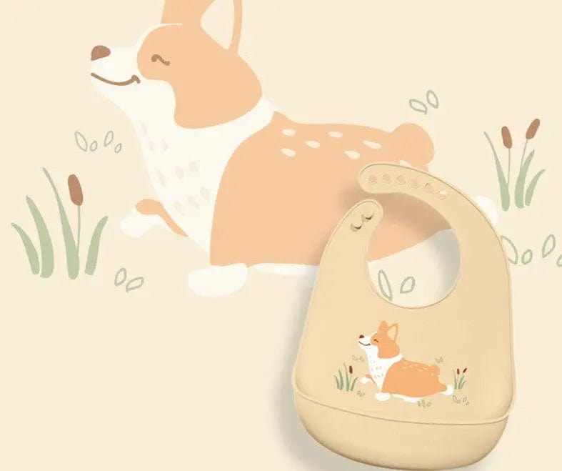 Bavoir en silicone animaux