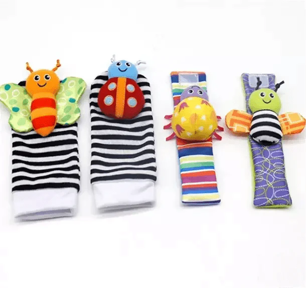 Hochets Mains et Pieds - Pack de 4