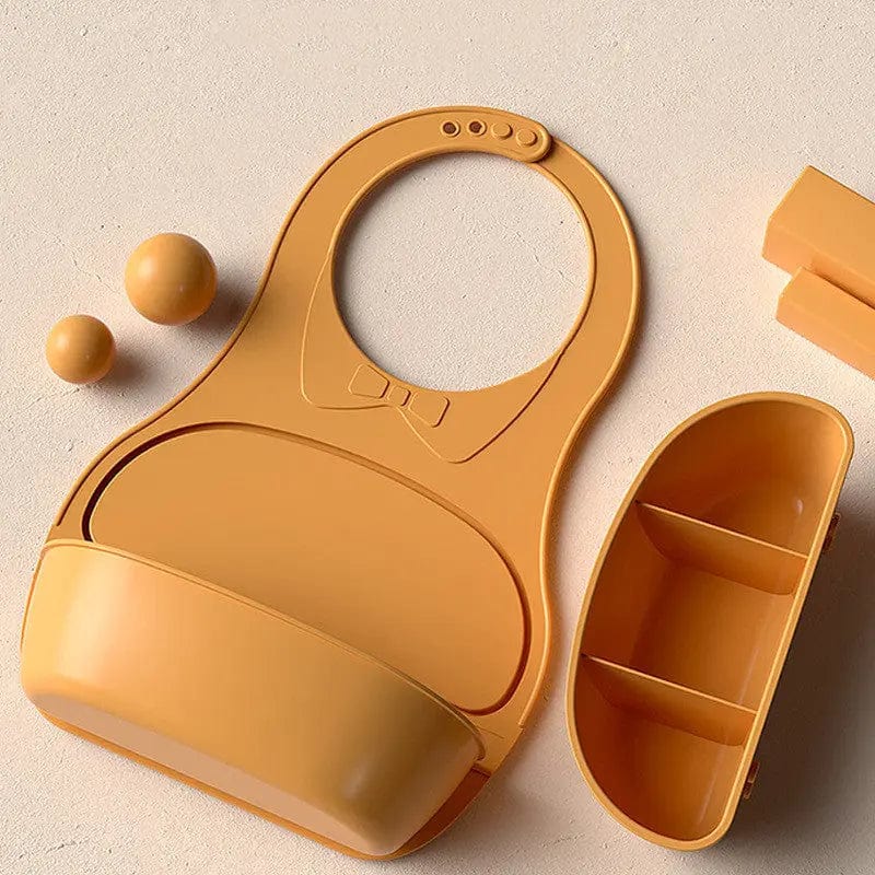 Bavoir Bébé en Silicone Nœud Papillon
