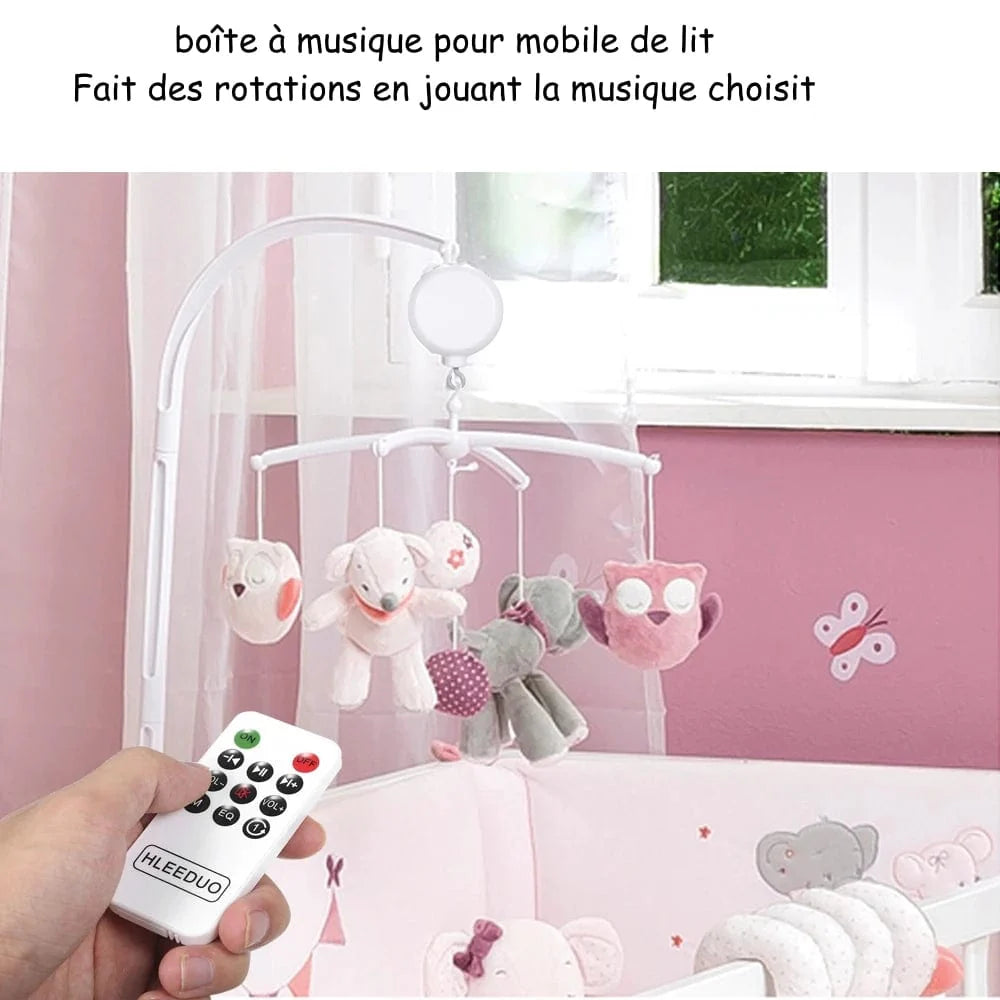 Boîte à Musique Télécommandé pour Lit Bébé