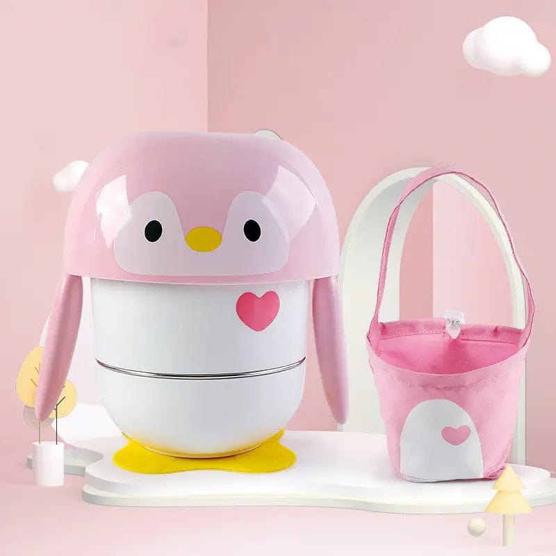 Bol de transport de repas pingouin