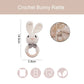 Hochet Crochet anneau Lapin