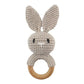 Hochet Crochet anneau Lapin