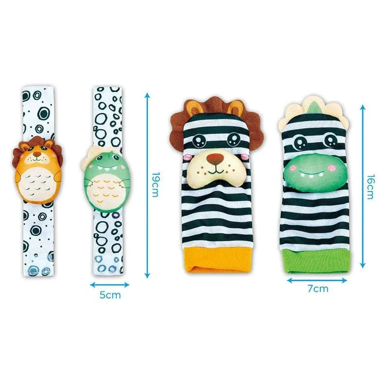 Hochets Mains et Pieds - Pack de 4