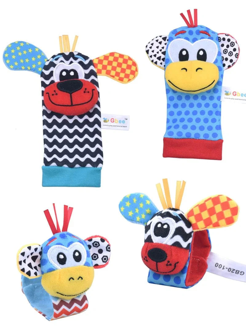 Hochets Mains et Pieds - Pack de 4