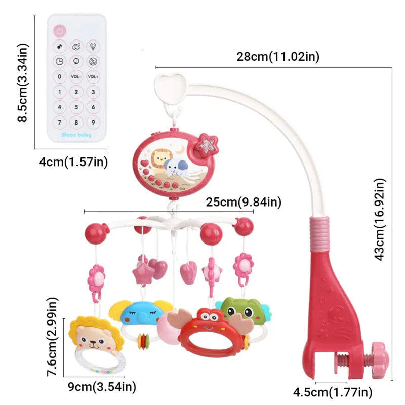 Mobile Bébé Lumineux Musical et Projecteur